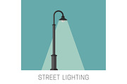 Street lighting banner