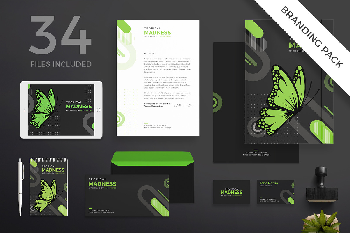Branding Pack | Tropical Madness in Branding Mockups - product preview 8