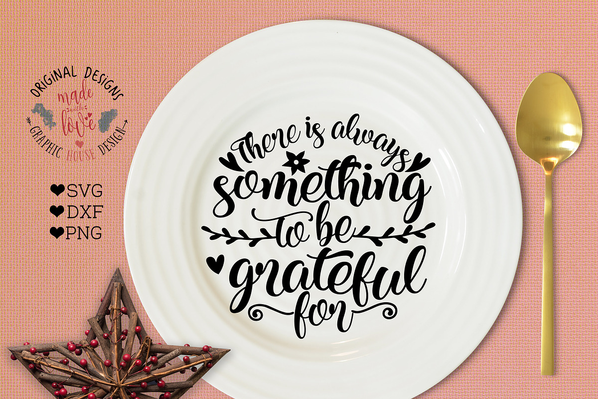 Thanksgiving Grateful Cut File in Illustrations - product preview 8