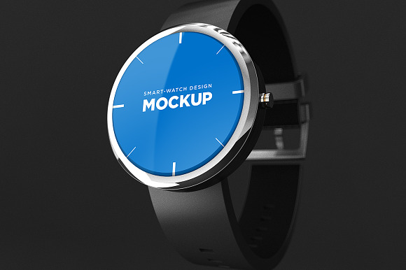 Smart-watch Design Mockup in Mobile & Web Mockups - product preview 1