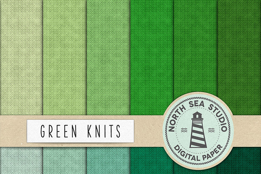 Knitted Paper In Green Shades in Graphics - product preview 8