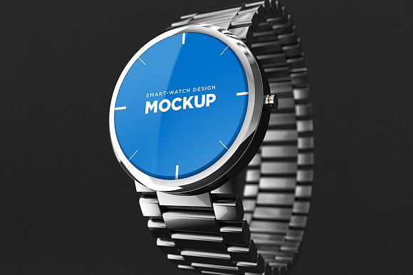 Smart-watch Design Mockup in Mobile & Web Mockups - product preview 2