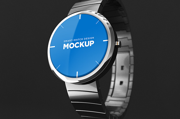 Smart-watch Design Mockup in Mobile & Web Mockups - product preview 3