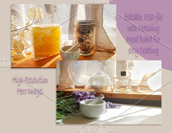 Oils and Honey Pinterest Pack in Pinterest Templates - product preview 3