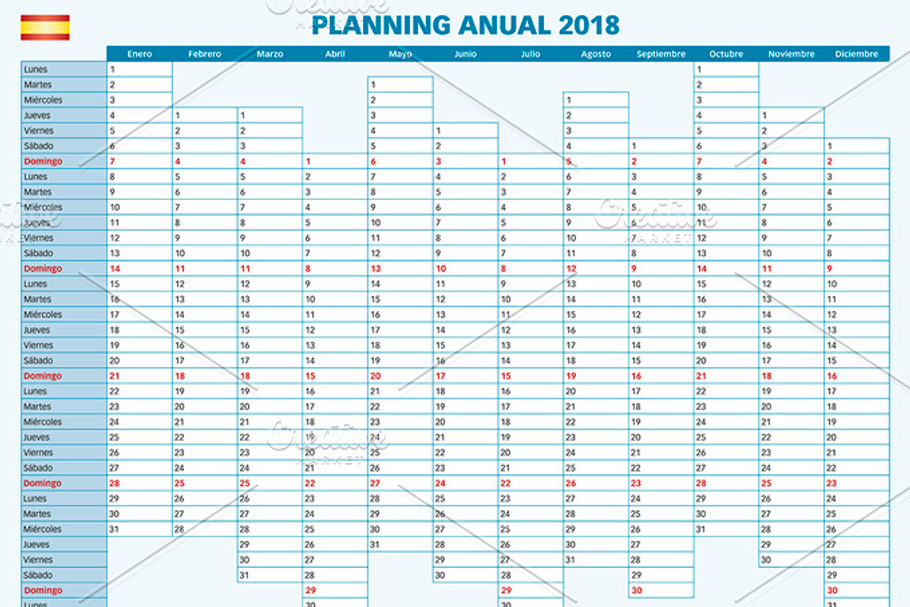 planning 2018 spanish