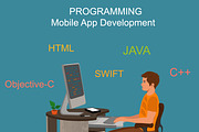 mobile app development concept