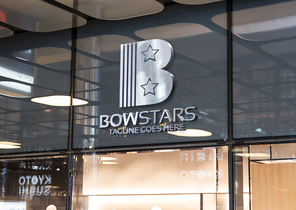 Bow Star Letter Logo in Logo Templates - product preview 1