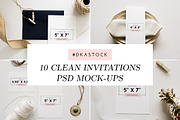 10 Invitation Mock-Ups - BDL3