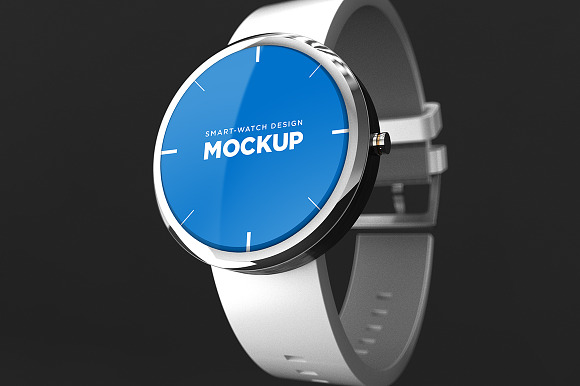 Smart-watch Design Mockup in Mobile & Web Mockups - product preview 4