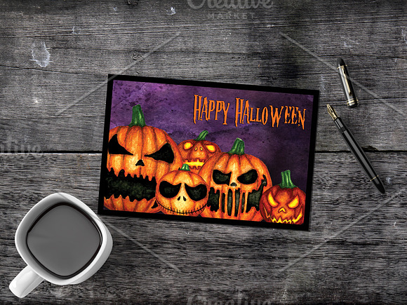 BIG Halloween Watercolor Set in Illustrations - product preview 6