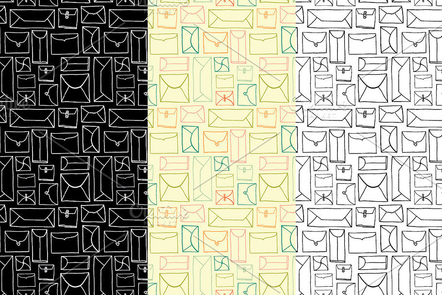 Envelopes Seamless Patterns