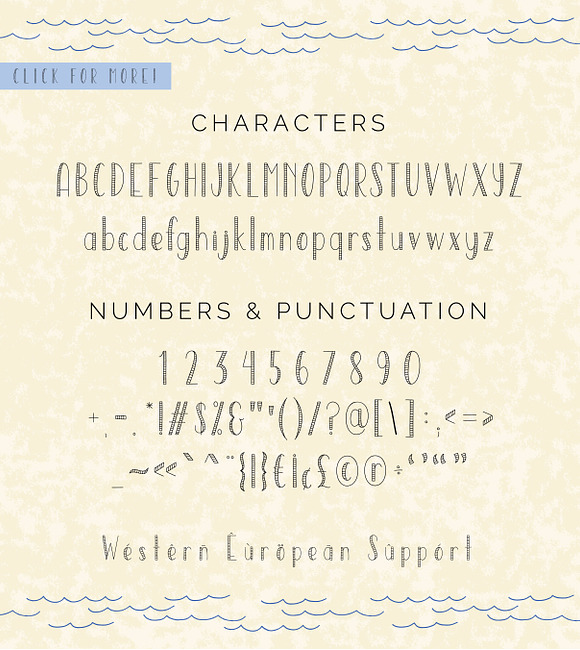Sailor Stripes Font + Illustrations in Sans-Serif Fonts - product preview 1