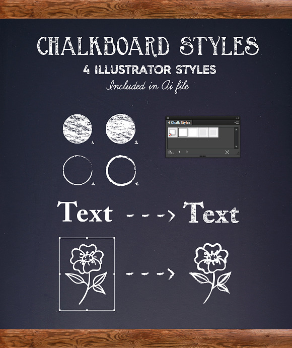 Chalkboard Lettering Project Kit in Objects - product preview 1