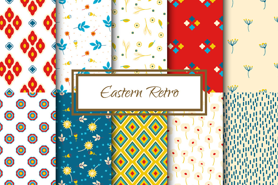 Eastern Retro Floral Patterns in Patterns - product preview 8