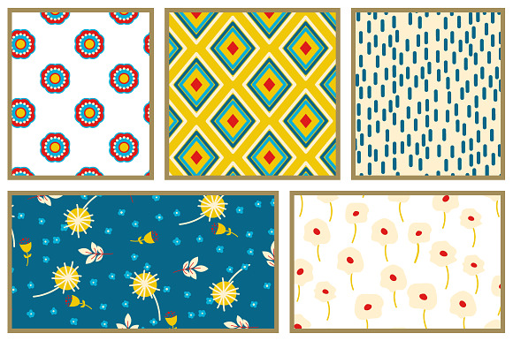 Eastern Retro Floral Patterns in Patterns - product preview 3