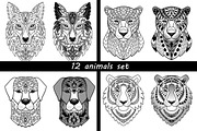 12 Animals Set