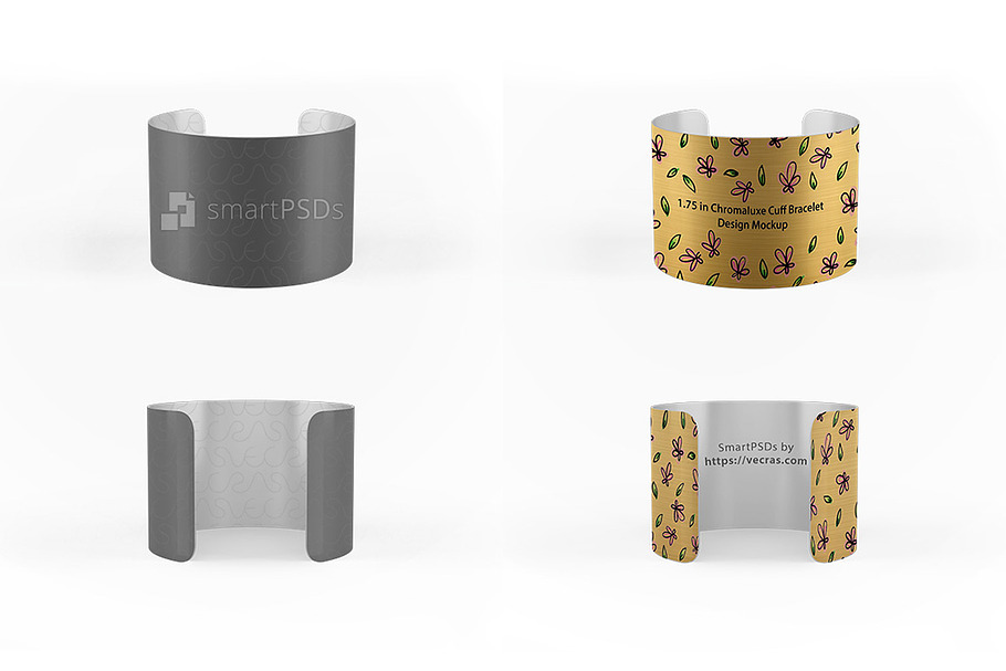 1.75 in Chromaluxe Cuff Bracelet  in Product Mockups - product preview 8