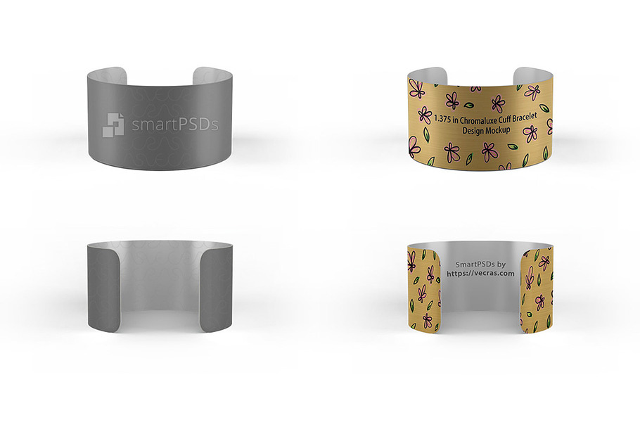 1.375 in Chromaluxe Cuff Bracelet in Product Mockups - product preview 8