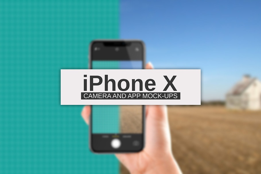 iPhone X Camera & App Mock-Ups in Mobile & Web Mockups - product preview 8