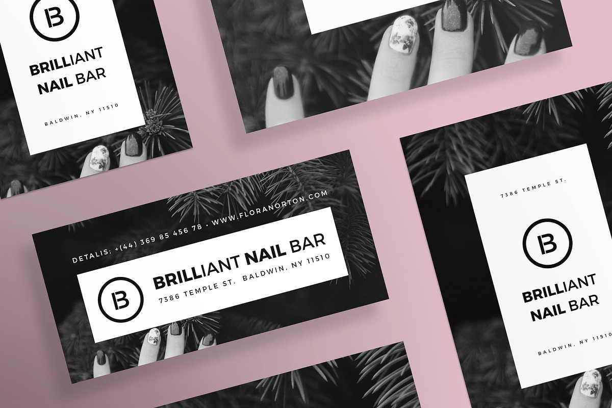 Flyers | Brilliant Nail Bar in Flyer Templates - product preview 8