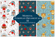 12 European Floral Patterns #2