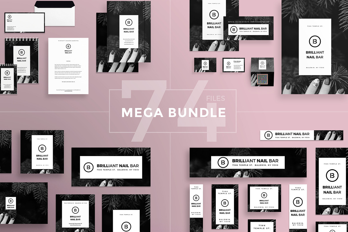 Mega Bundle | Brilliant Nail Bar in Templates - product preview 8