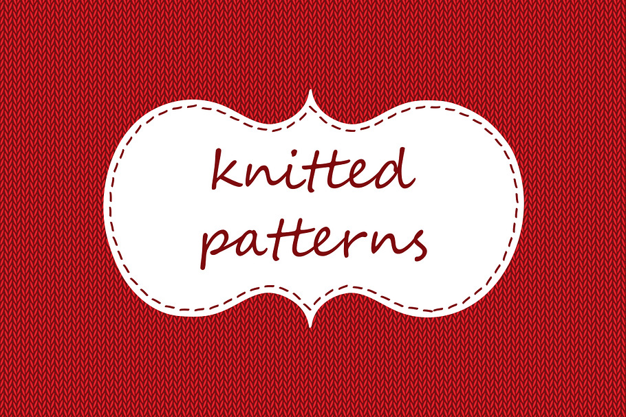 seamless knitted patterns in Patterns - product preview 8