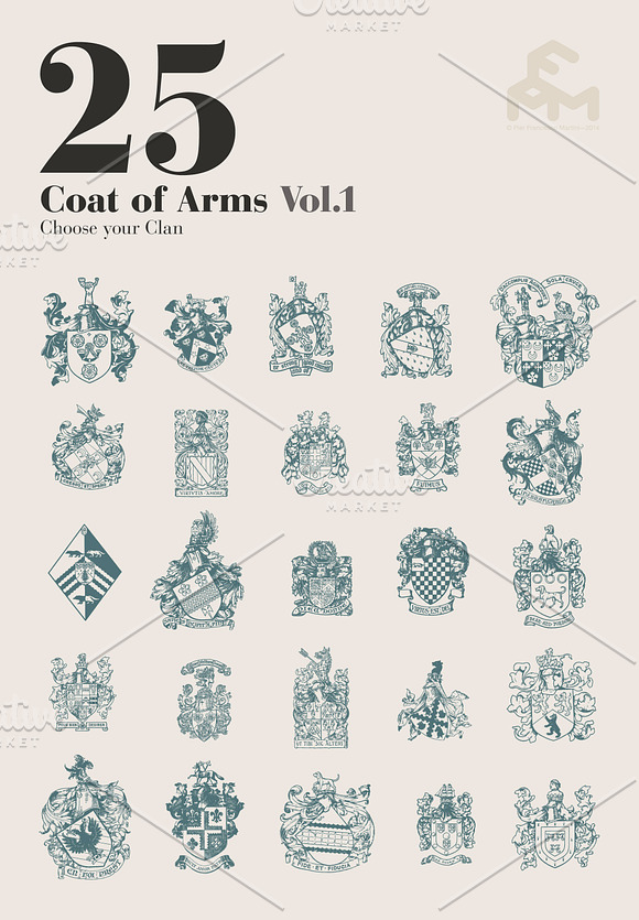 25 Coat Of Arms - Vol.1 in Illustrations - product preview 2