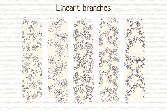 Set of 20 floral patterns in Patterns - product preview 4