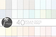 Polka Dot Digital Paper Set