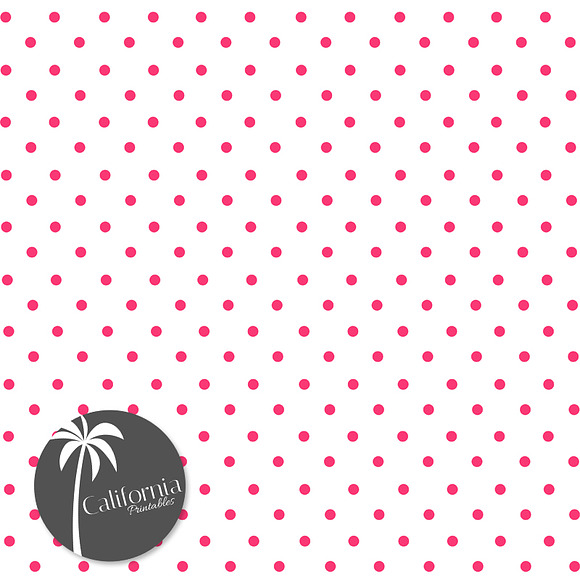 Polka Dot Digital Paper Set in Patterns - product preview 1