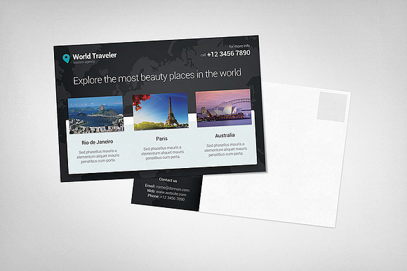 Postcard Mock-ups in Print Mockups - product preview 2
