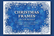 Vector Christmas Frames Collection