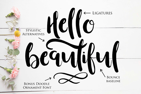 Beautiful Font in Script Fonts - product preview 2