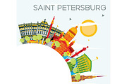 Saint Petersburg Skyline 