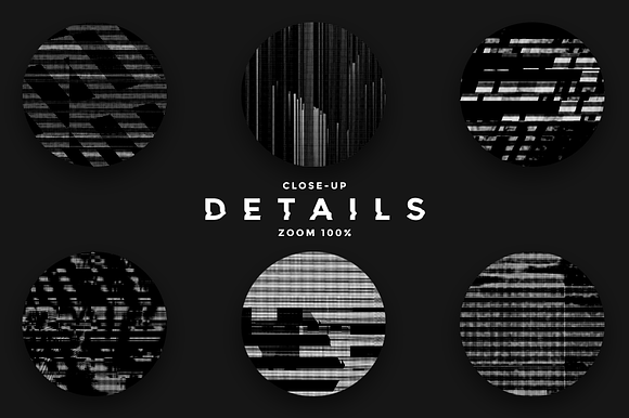 Noir Glitch textures and shapes in Textures - product preview 1