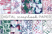 Abstract Winter Digital Papers