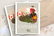 Canada. Travel vector poster