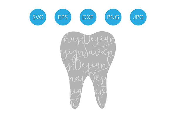 Tooth SVG Cut File for Cricut