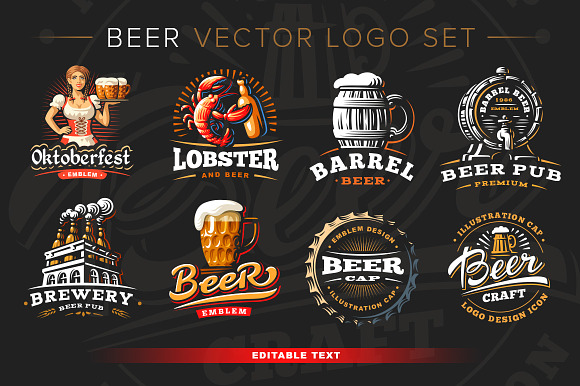 Beer logo in Logo Templates - product preview 2
