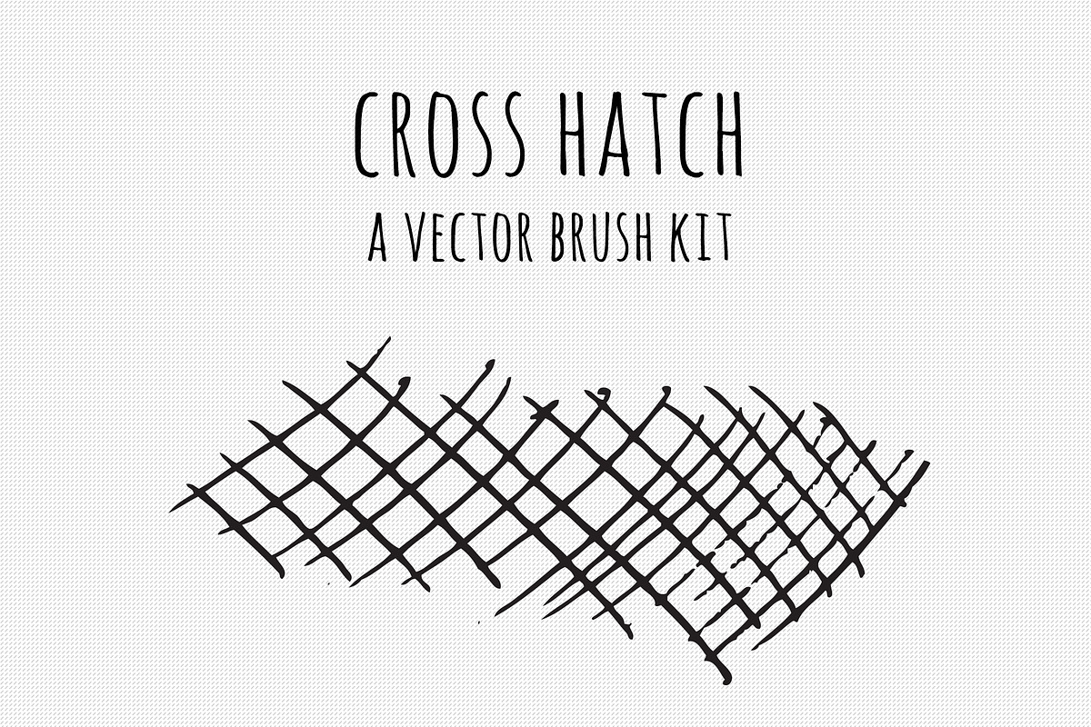 Vector Cross Hatch Brush Kit in Photoshop Brushes - product preview 8