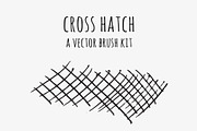 Vector Cross Hatch Brush Kit