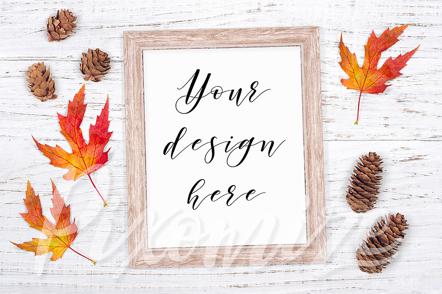 Fall Themed Frame Mockup in Print Mockups - product preview 8