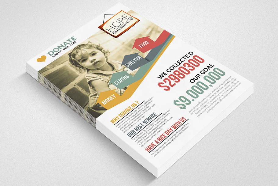 Donation & Charity Flyers in Flyer Templates - product preview 8