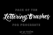 Ten Procreate Lettering Brushes