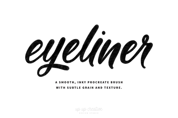 Ten Procreate Lettering Brushes in Photoshop Brushes - product preview 6