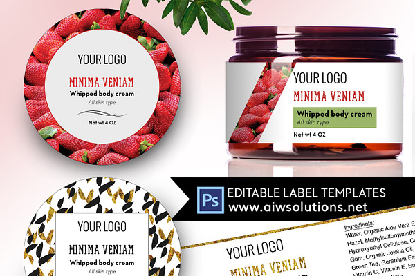 Round Label Template ID31