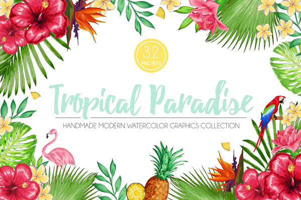 Tropical Paradise Graphic Set