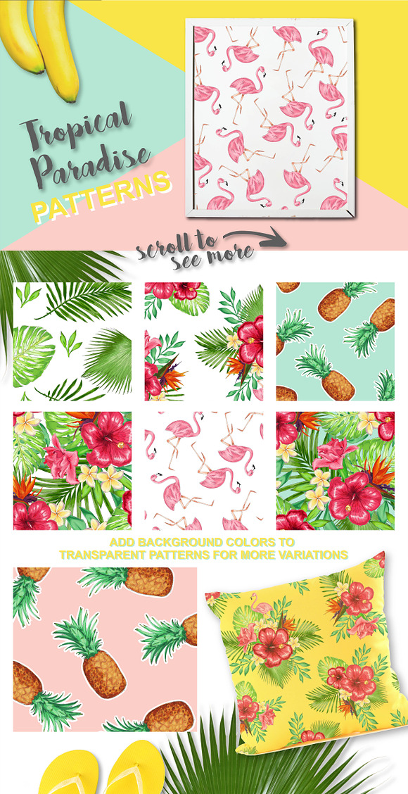 Tropical Paradise Graphic Set in Illustrations - product preview 1