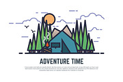 Adventure time camping